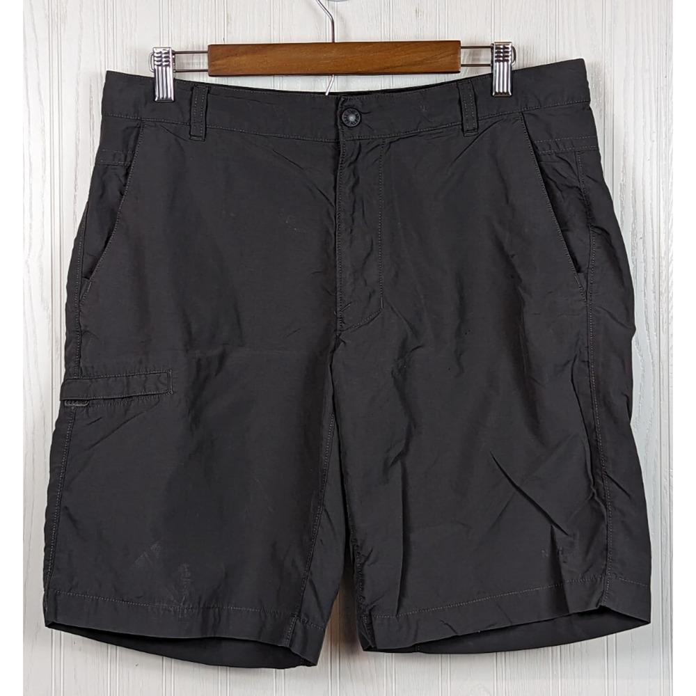 The North Face Men's Gray Outdoor Hiking Fishing Nylon Cargo Shorts Size 34
